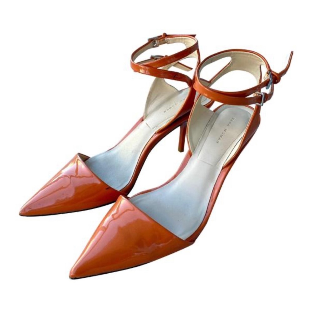 Zara Orange Strappy Heels